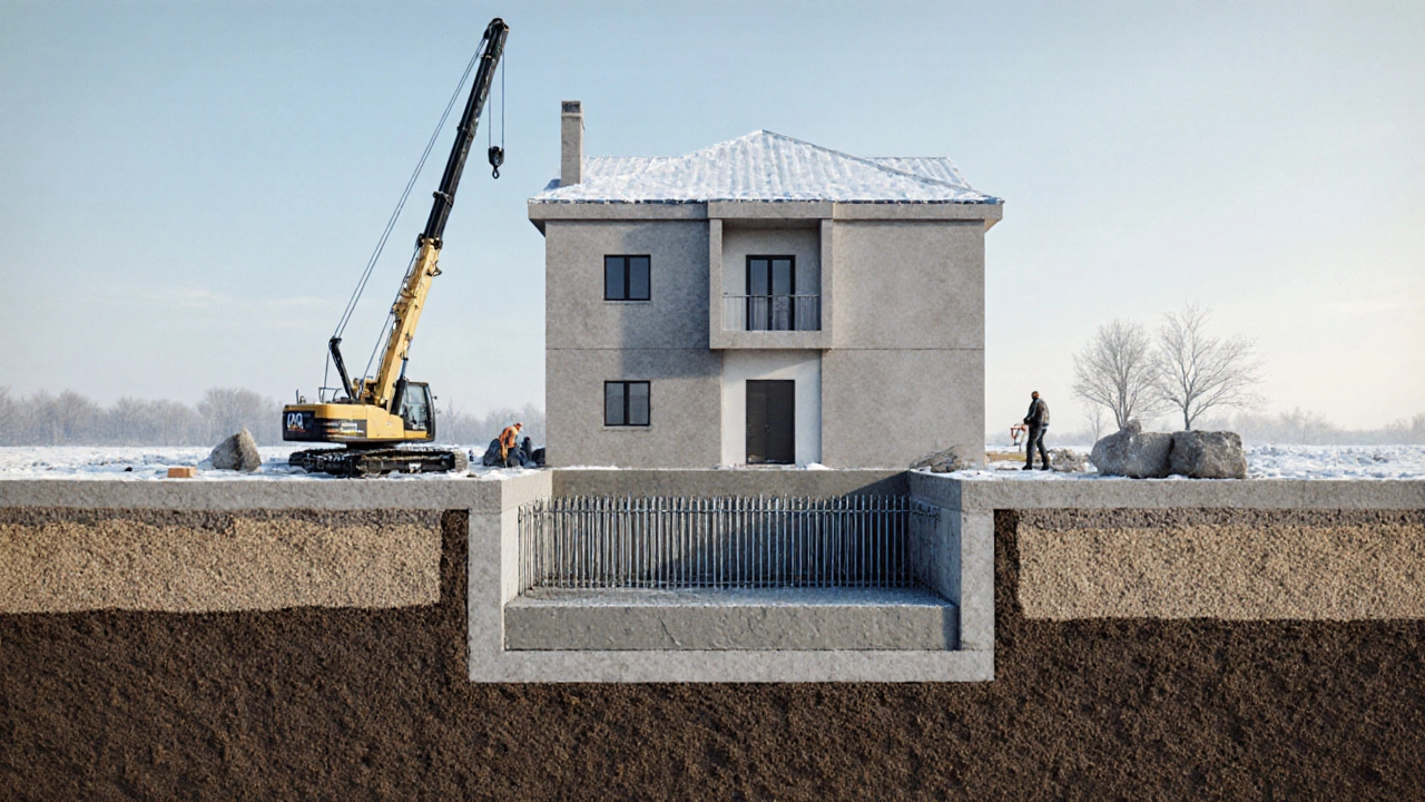 Оптимальная высота фундамента для двухэтажного дома